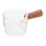 Molheira De Vidro Com Cabo De Bambu 50ml 2606 Lyor Cor Incolor natural