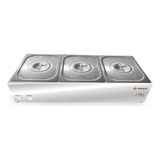 Molheira Salsicheira 3 Cubas 1 2 Elétrica M3e Venâncio 127v