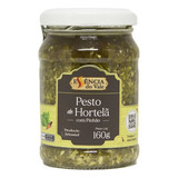 Molho Pesto De Hortelã Com Pinhão 160g Essência Do Vale