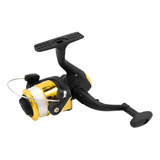 Molinete Fight 200 Micro Com Linha Deyu Cor Amarelo Lado Da Manivela Direito esquerdo