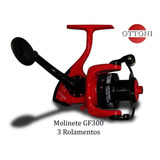 Molinete Gf 3000 3 Rolamento Vermelho Ottoni