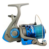 Molinete Pesca Albatroz Mp 50 3 Rolamentos Drag  4kg   Linha