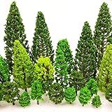 MOMOONNON 36 Peças De árvores De Modelo 1 36 6 Polegadas Modelo Misto árvore Arvores De Arquitetura árvores Falsas Para Artesanato Faça Você Mesmo Modelo De Construção Paisagem De Cenário Verde Natural