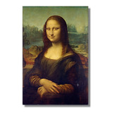 Mona Lisa Leonardo Da Vinci Cópia Da Original Tela 75x50