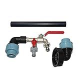 Mona43Henry IBC Adaptador Tanque IBC 86 Cm IBC Torneira Para Tanques Armazenamento IBC Acessórios Para Tanques Armazenamento Encaixes Junção Alturismo Conector Torneira Bonito