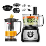 Mondial Multiprocessador Turbo Chef 9 Em 1 1000w Preto 110v