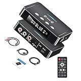 Moniss 3 Em 1 Adaptador BT NFC BT5 0 Transmissor Receptor Adaptador FM Suporte De Baixa Latência U Disk TFCard AUX RCA Óptico Coaxial Com Display Digital LED Controle Remoto Para Estéreo De Carro TV PC Áudio Casa
