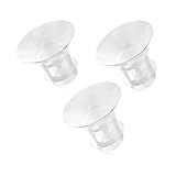 Moniss 3 Peças Inserções De Flange De Bomba De Leite Materno Conversor Protetor De Mama Prático Substituição De Bomba De Leite 17mm 19mm 21mm