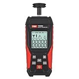 Moniss Tacômetro Tacômetro Digital Com Contato E Sem Contato Laser Photo Tacometer 3 100000RPM Alta Precisão RPM Tacômetro Visor Retroiluminado Retenção De Dados Desligamento Automático