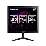 Monitor 17 Polegadas SZL 17 Com Ajuste De Inclinação Entrada HDMI E VGA Painel TN HD 3ms 75Hz SZL SZL17 BL01