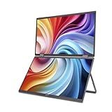 Monitor Acer Portátil Ultrafino Pd193q Prata Com Tela Dupla Duplo Painel Led Ips De 18.5” Com Resolução Full Hd 60 Hz Hdmi E Cabo Usb Tipo-c 3.2 Gen. 2