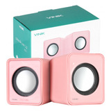 Monitor Caixa De Som Rosa Vinik 1w P2 5v 2x 2 0 Usb Original