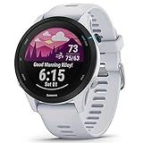 Monitor Cardíaco De Pulso Com GPS Garmin Forerunner 255 Music Branco EU PAC