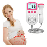 Monitor Doppler Fetal Vcomin Coração Do Bebe Cor Rosa