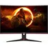 Monitor Gamer Legend 27'' C27g2ze Led Full Hd Aoc Cor Preto-vermelho Bivolt