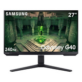 Monitor Gamer Samsung Odyssey G4 S27bg40 Lcd 27 Preto 
