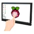 Monitor Portátil Touch Screen Raspberry Pi 1024x600p Tela Ips 7'' Polegadas Com Suporte Aida64 Estojo De Couro
