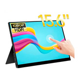 Monitor Portátil Touch Screen Vchance 15.6 Polegadas Hdr Full Hd 1080p 60 Hz Ultra Fino Com Capa Protetora Smart Cover Audio 3.5mm