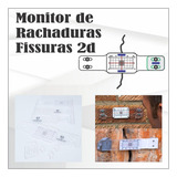 Monitor Rachaduras Parede Fissurômetro Régua Fissuras