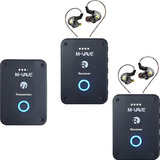 Monitor Retorno De Palco Ponto Sem Fio 2 Receptores E Fones