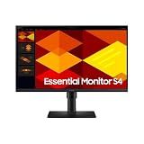 Monitor Samsung 24-- FHD- Ajuste De Altura- 100Hz- USB Hub- Display Port- HDMI- Preto- S4