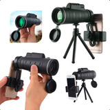 Monóculo Luneta Profissional 10x40 Tático Telescópio Longo Alcance Zoom 40x Natureza Céu Pássaros Com Tripé Suporte Para Celular Bolsa De Transporte Marca Smart Tools