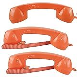 Monofone Microfone Pop Phone Kit 3 Uni Fone Ouvido P2 Vintage Chamadas Ligaçoes Audio Telefone Celular Smarthphone Tablet Portatil Enfeite Retro