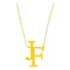 Monograma Colar De Nome Personalizado Folheado A Ouro 