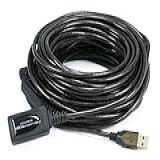 Monoprice Cabo De Extensão-repetidor Ativo Macho Para Fêmea De 15 M USB 2-0 A -extensão Compatível Com Kinect E PS3 Move-- 49ft