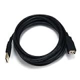 Monoprice Cabo De Extensão USB 2-0 A Macho Para Fêmea De 3-5 M -banhado A Ouro- -105434-- Preto