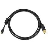 Monoprice Cabo USB 2 0 A Macho Para Micro Macho De 5 Pinos 28 24AWG Com Núcleo De Ferrite Banhado A Ouro 105458 Preto
