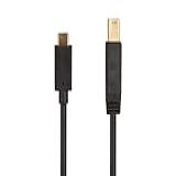 Monoprice Cabo USB 3 0 Tipo C Para Tipo B Para Transferência De Dados 32AWG 4 5 M Preto Série Selecionada