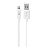 Monoprice Cabo USB Tipo A Para Micro Tipo B Cabeças De Conector De Policarbonato 2 4 A 22 30AWG 9 Metros Branco Série Selecionada 91 Cm