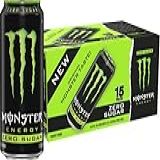 Monster Energy Zero Açúcar, Verde, Original, Bebida Energética De Baixa Caloria, 50 Ml (pacote Com 15)