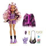 Monster High Boneca Clawdeen Articulável Com Visual Fabuloso E Acessórios Para Crianças A Partir De 4 Anos