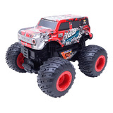 Monster Truck 4x4 Luz Som Escala 1 16 Vermelho Dorémi