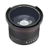 MOOKEENONE 1 Black 58MM 0 35X Detachable Camera Macro Fisheye Lens Multi Coated Wide Angle For Canon SLR DSLR