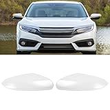 Moonlinks Compatível Com Substituição De Capa De Espelho Lateral Honda Civic 2016 2021 Platina Branca Pérola LH RH Acabamento Da Tampa Do Espelho Retrovisor Da Porta Lateral Para 10 Geração Civic 