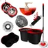 Mop Balde Spin Mob 360 Com 2 Refis De Esfregão E Dispenser