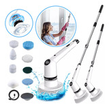 Mop Elétrico Multifuncional 9 em 1 Com Escova De Limpeza Bcjj Electric Spin Scrubber Cordless Shower Scrubber Escova Elétrica Ajustável De 3 Velocidades Ipx4 Ferramenta De Limpeza À Prova D água