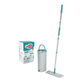 Mop Flash Limp Lava E Seca Fit Vertical Balde Esfregão Rodo