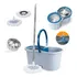 Mop Giratório Com Cesto Em Inox C 2 Refil E Para Sabão Cor Azul