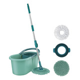 Mop Giratório Esfregão 3 Em 1 Com Refil 12 Litros Flashlimp
