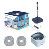 Mop Giratório Extra Clean Lidhaus Sem Misturar A Água Limpa Cor Azul claro