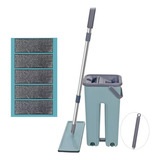 Mop Lava E Seca Flat Multiuso Rodo Balde 5 Refil
