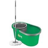 Mop Plus  Capacidade Para 13 Litros  Contém 1 Mop  1 Refil E 1 Balde  Cor Verde E Cinza  Linha Brilhus  Bettanin 