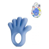 Mordedor Bebe Infantil Mãozinha Macio Anti Stress Cor Azul