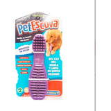 Mordedor E Brinquedo De Nylon P Cães Pet Escova M Cor Lilás