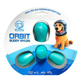 Mordedor Orbit Nylon Brinquedo Resistente P cães Buddy Toys Cor Verde