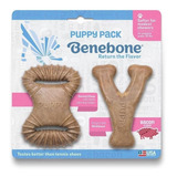 Mordedor Osso Benebone Puppy 2 Pack Bacon Para Filhote